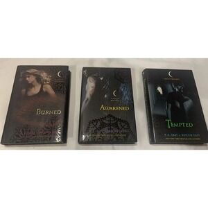 House of Night Hardcover Lot 3 Burned Awakened Tempted PC Cast Kristin Cast